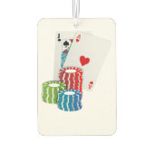 Blackjack met Poker Chips Luchtverfrisser (Achterkant)