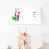 Blackjack met Poker Chips Spandoek (Insitu)