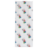 Blackjack met Poker Chips Wijn Cadeautas (Voorkant)