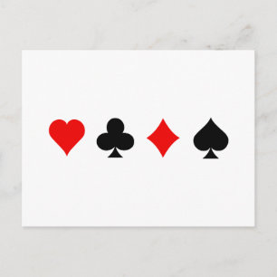Blackjack/pokerkaarteenheden: Vectorkunst: Briefkaart