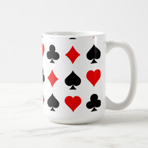 Blackjack/pokerkaarteenheden: Vectorkunst: Koffiemok
