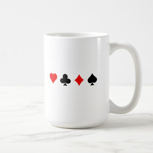 Blackjack/pokerkaarteenheden: Vectorkunst: Koffiemok (Rechts)