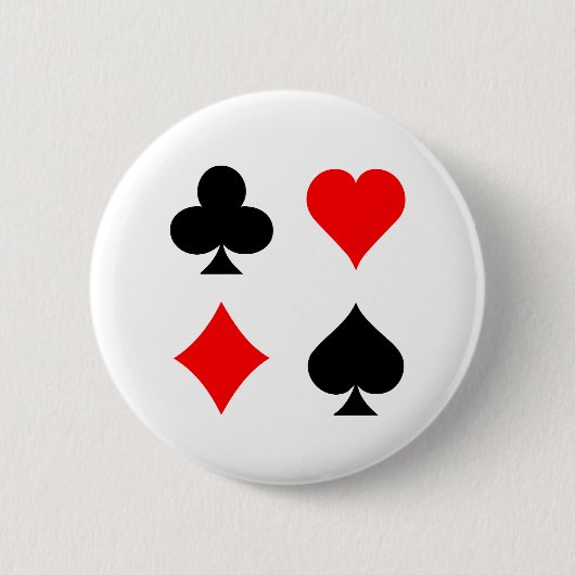 Blackjack/pokerkaarteenheden: Vectorkunst: Ronde Button 5,7 Cm (Voorkant)