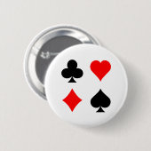 Blackjack/pokerkaarteenheden: Vectorkunst: Ronde Button 5,7 Cm (Voorkant /achterkant)