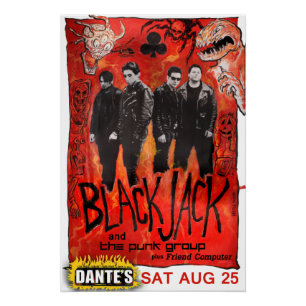 Blackjack reunion show op het poster van Dante