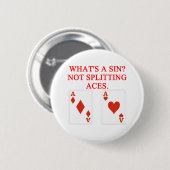 BLACKJACK RONDE BUTTON 5,7 CM (Voorkant /achterkant)