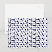 Blackjack schoppen blauw groot briefkaart (Voorkant / Achterkant)