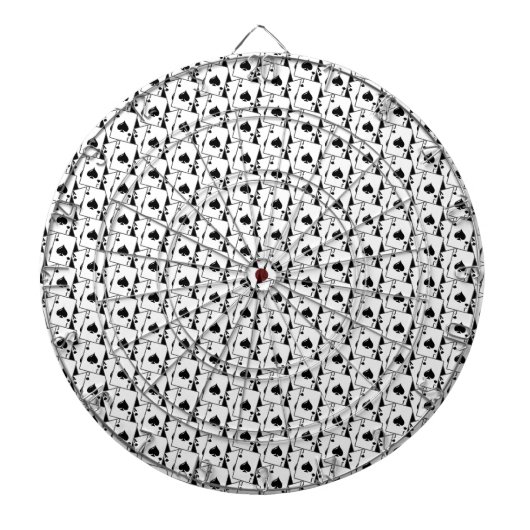Blackjack Spades Black Dartbord (Voorkant)
