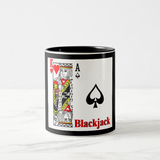 Blackjack Tweekleurige Koffiemok (Center)