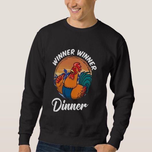 Blackjack WINNAAR CHICK DINNER Grappig Trui (Voorkant)