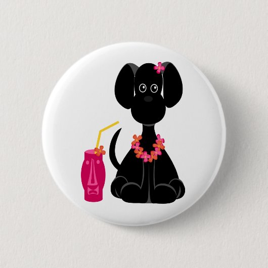 Blacklab Leilani Pin Ronde Button 5,7 Cm (Voorkant)