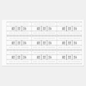 Blackletter Crystal Wedding Gift Label (Vel)