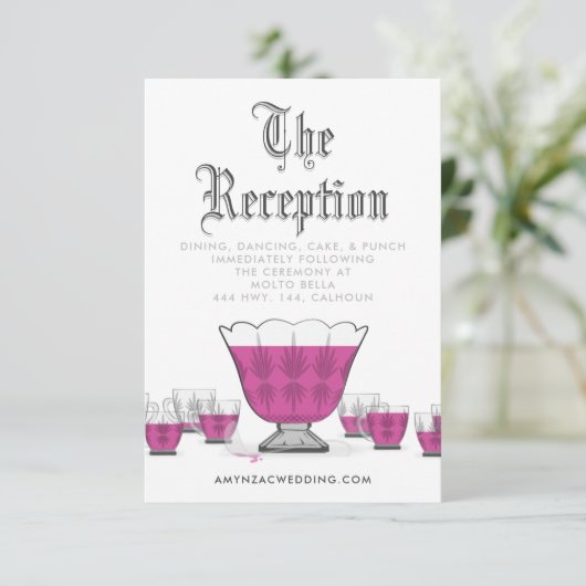 Blackletter-opnamekaart RSVP Kaartje (Staand voorkant)