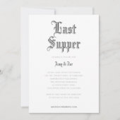 Blackletter-repetitie Inbeluitnodiging Kaart (Voorkant)