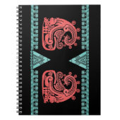 Blacklight Aztec Warrior Hieroglyph Notitieboek (Voorkant)