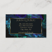 Blacklight Blauw Teal Groen Damp voor Vape Winkels Visitekaartje (Achterkant)