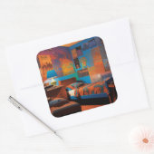 Blacklight-dagen Vierkante Sticker (Envelop)