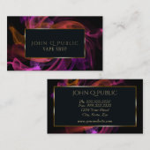 Blacklight-damp voor tapewinkels visitekaartje (Voorkant / Achterkant)