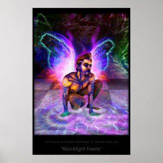 "Blacklight Faerie" - door Corinne Alexis Hall Poster