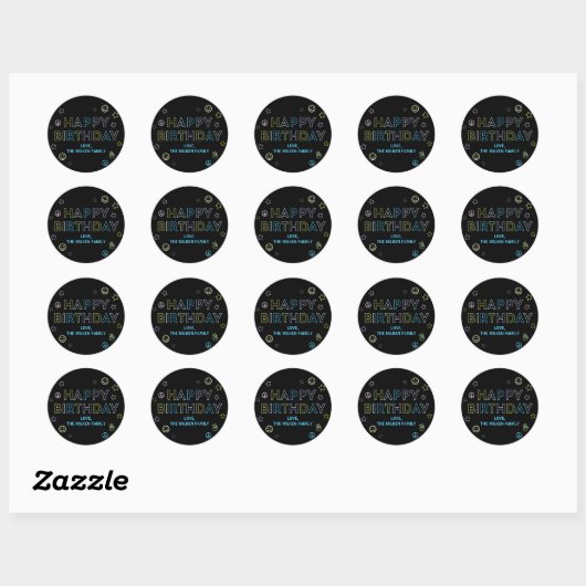 Blacklight Gift Stickers (Vel)