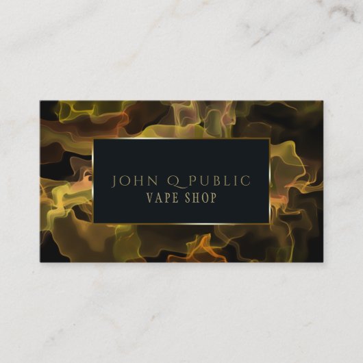 Blacklight Goudstoom voor Vapewinkels Visitekaartje (Voorkant)