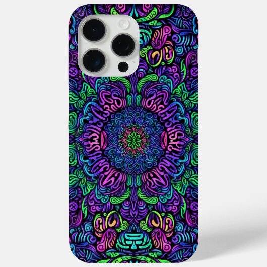 Blacklight Graffiti-ontwerp Case-Mate iPhone Case (Achterkant)