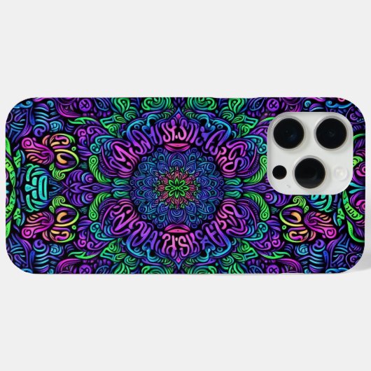 Blacklight Graffiti-ontwerp Case-Mate iPhone Case (Achterkant (horizontaal))