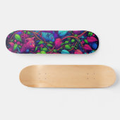 Blacklight Graffiti Pattern Skateboard (Horizontaal)