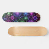 Blacklight Graffiti Pattern Skateboard (Horizontaal)
