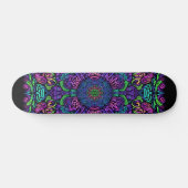 Blacklight Graffiti Pattern Skateboard (Horizontaal)