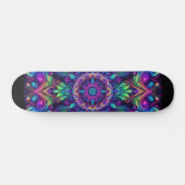 Blacklight Graffiti Pattern Skateboard (Horizontaal)
