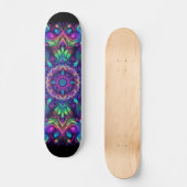 Blacklight Graffiti Pattern Skateboard (Voorkant)