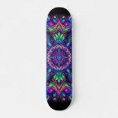 Blacklight Graffiti Pattern Skateboard (Voorkant)