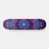 blacklight-graffitipatroon persoonlijk skateboard (Horizontaal)