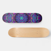 blacklight-graffitipatroon persoonlijk skateboard (Horizontaal)