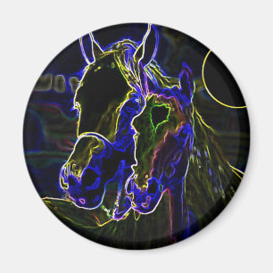 Blacklight Horses Magneet