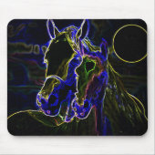 Blacklight Horses Muismat (Voorkant)