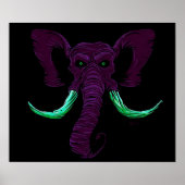Blacklight Mammoth Poster (Voorkant)