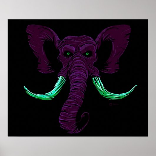 Blacklight Mammoth Poster (Voorkant)