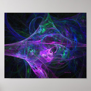 Blacklight Nightmare : Fractal Print