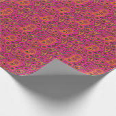 Blacklight Paisley Cadeaupapier (Hoek)