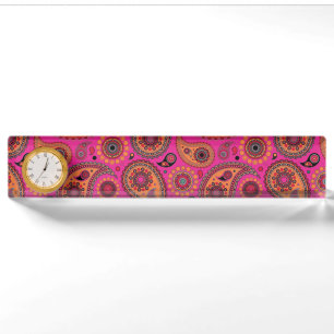 Blacklight Paisley Naambordje