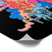 Blacklight Psychedelic Monster Poster (Hoek)