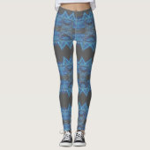Blacklight Techno Rave Stripes Party Leggings (Voorkant)