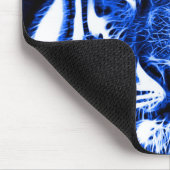 Blacklight Tiger Spirit Fractal Animal Print Muismat (Hoek)