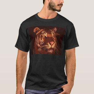 Blacklight Tijger Gezicht T-shirt