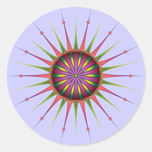 Blacklight-ventilator Ronde Sticker (Voorkant)