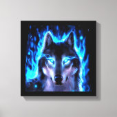 BLACKLIGHT WOLF CANVAS MUURDECORATIE (Voorkant)