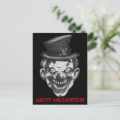 BlackLines Horror Happy Teeth Clown Briefkaart (Staand voorkant)