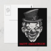 BlackLines Horror Happy Teeth Clown Briefkaart (Voorkant / Achterkant)